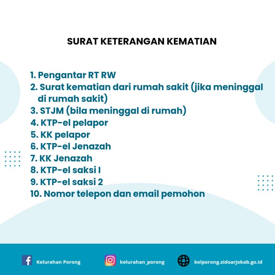 SURAT KETERANGAN KEMATIAN